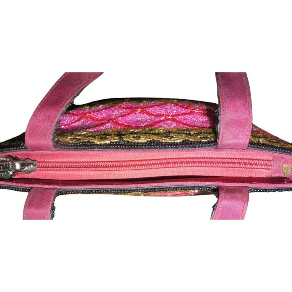 Fendi RARE Limited Edition Intricately Beaded Vintage Italian Handbag Mini Tote - Picture 7 of 16